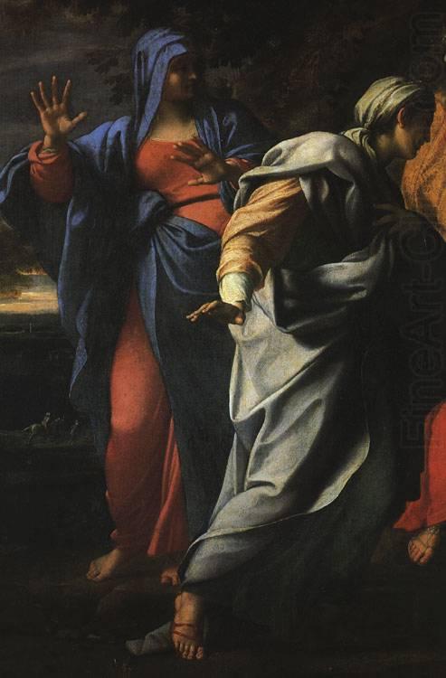 CARRACCI, Annibale Holy Women at the Tomb of Christ (detail) fg china oil painting image